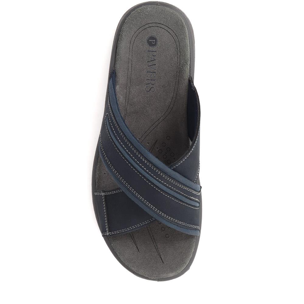 Slip-On Leather Mule Sandals  - DDIN39019 / 325 426 image 5