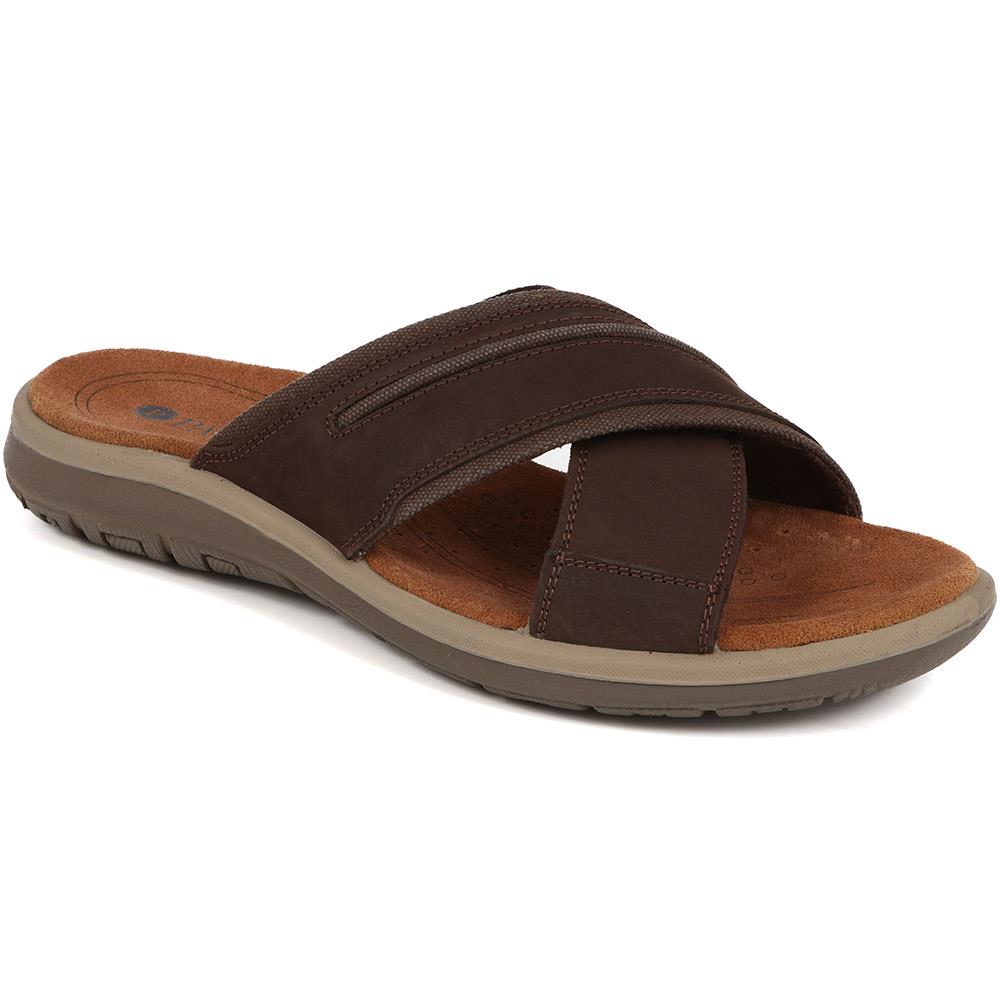 Slip-On Leather Mule Sandals  - DDIN39019 / 325 426 image 0