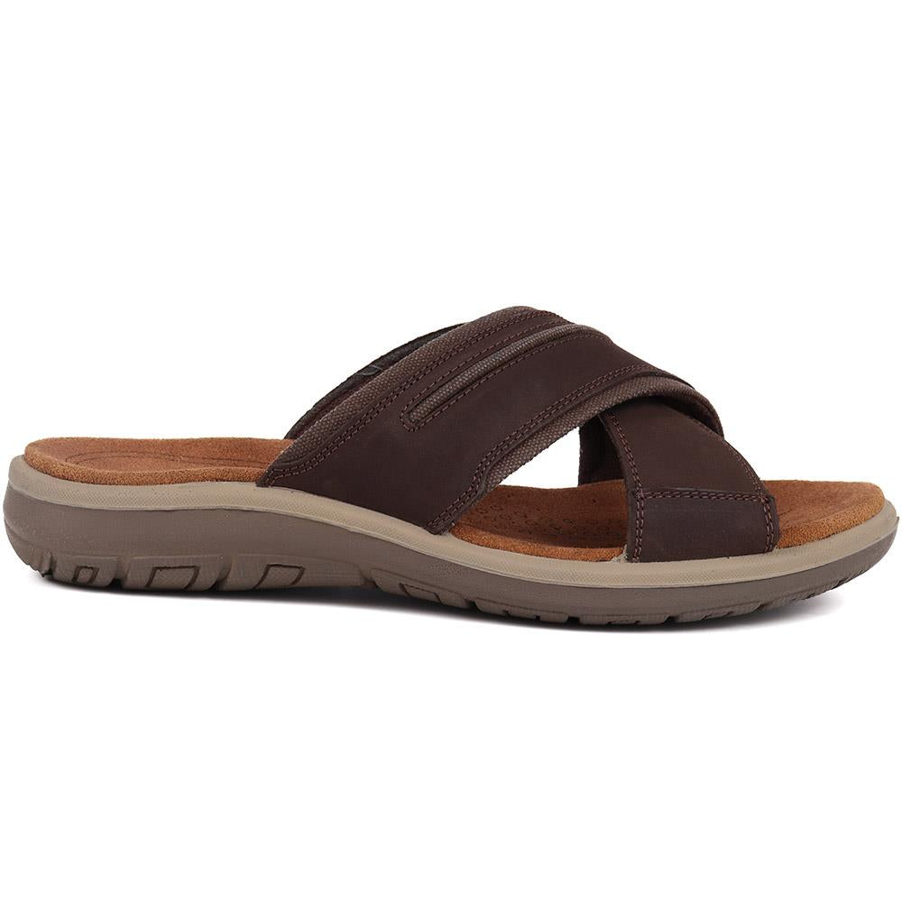 Slip-On Leather Mule Sandals  - DDIN39019 / 325 426 image 1