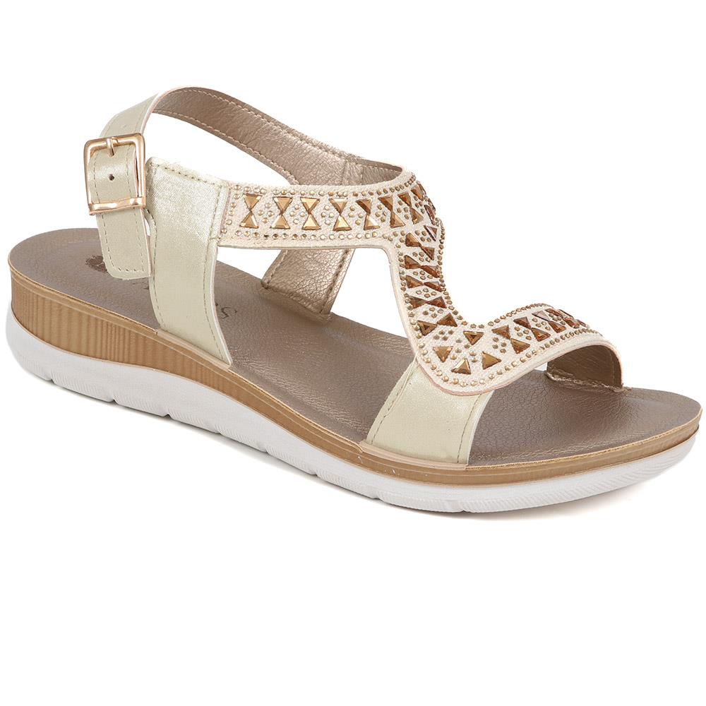 Adjustable Embellished Sandals  - INB39075 / 325 254 image 0