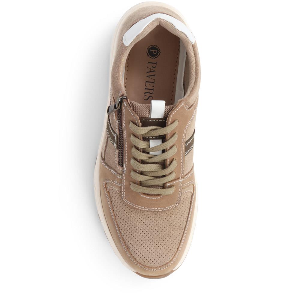Lace-Up Leather Trainers  - TEJ39009 / 324 906 image 3