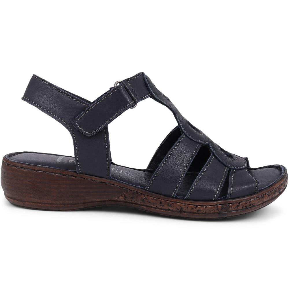 Touch-Fasten Leather Sandals  - LUCK39003 / 325 523 image 2