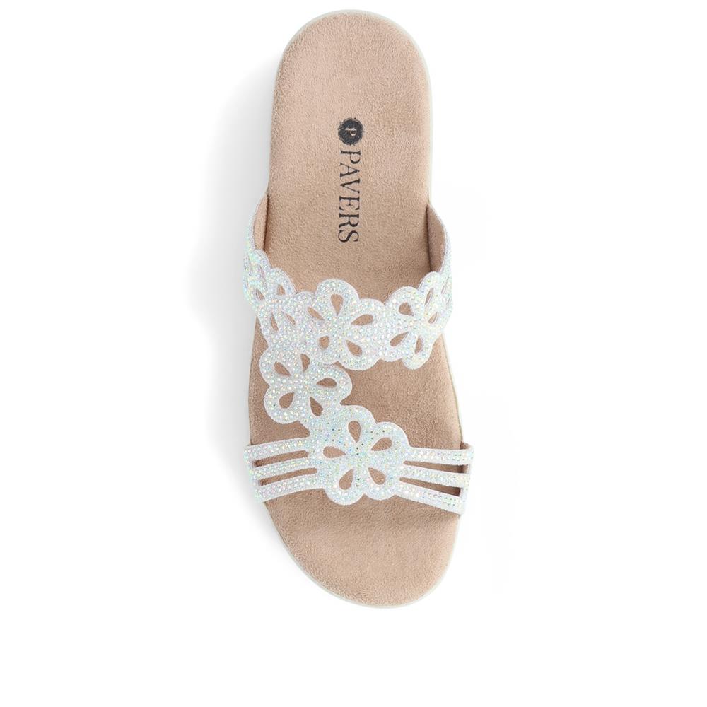 Embellished Floral Mules - POLY39025 / 325 441 image 5