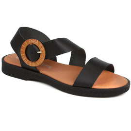 Leather Buckle Sandals 