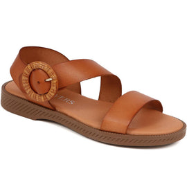 Leather Buckle Sandals 