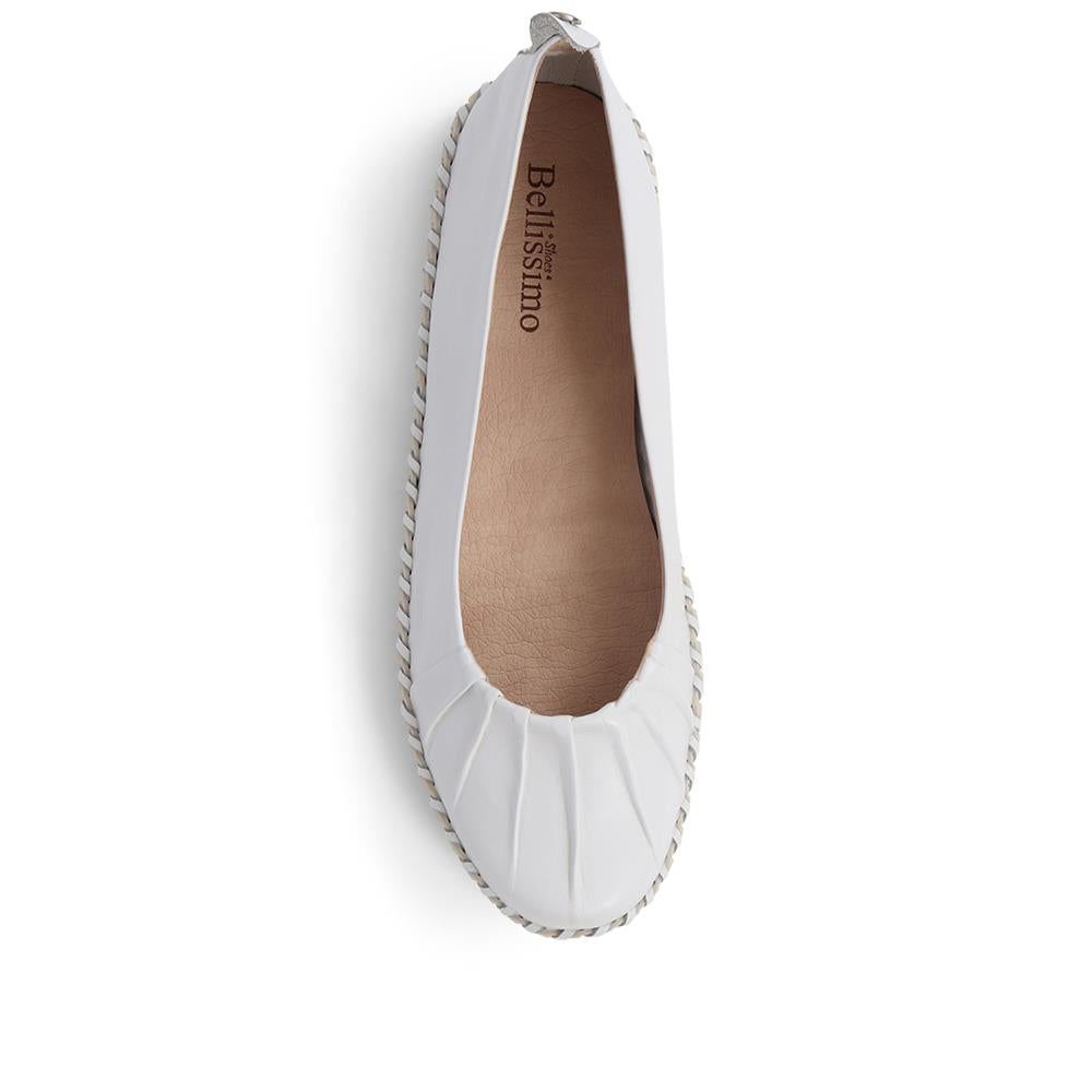 Leather Ballet Pumps  - BOT39011 / 324 916 image 4