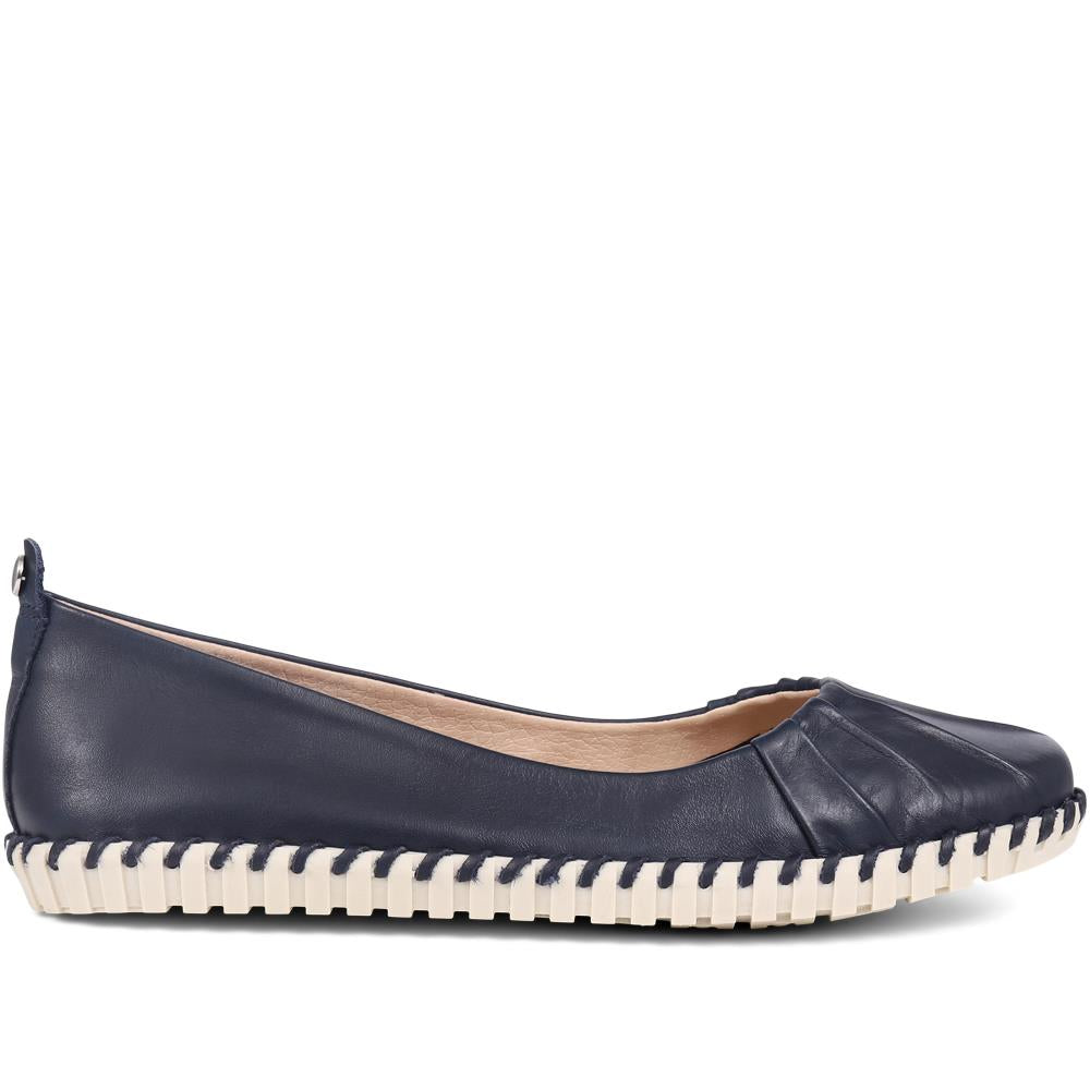 Leather Ballet Pumps  - BOT39011 / 324 916 image 2