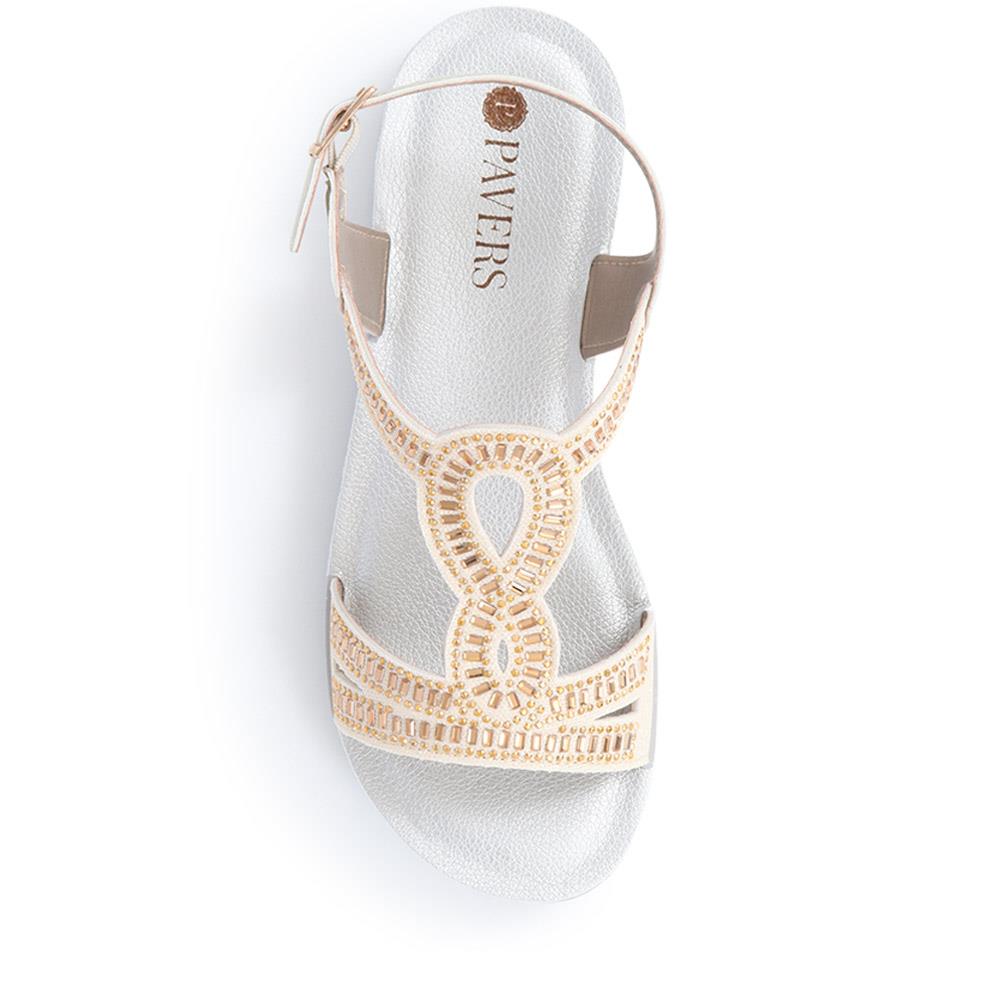 Adjustable Embellished Sandals  - INB39017 / 325 260 image 4