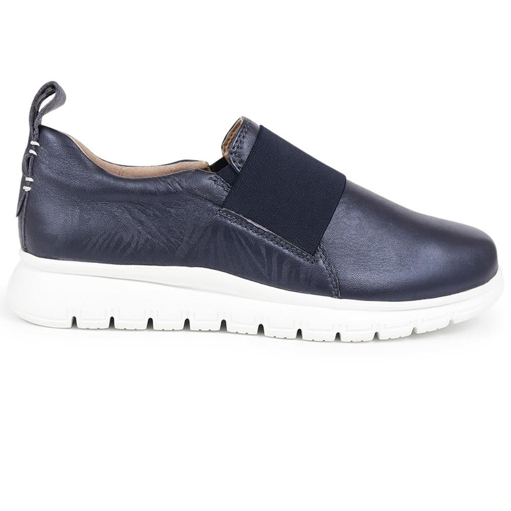 Leather Slip-On Trainers  - VAN39063 / 326 547 image 1