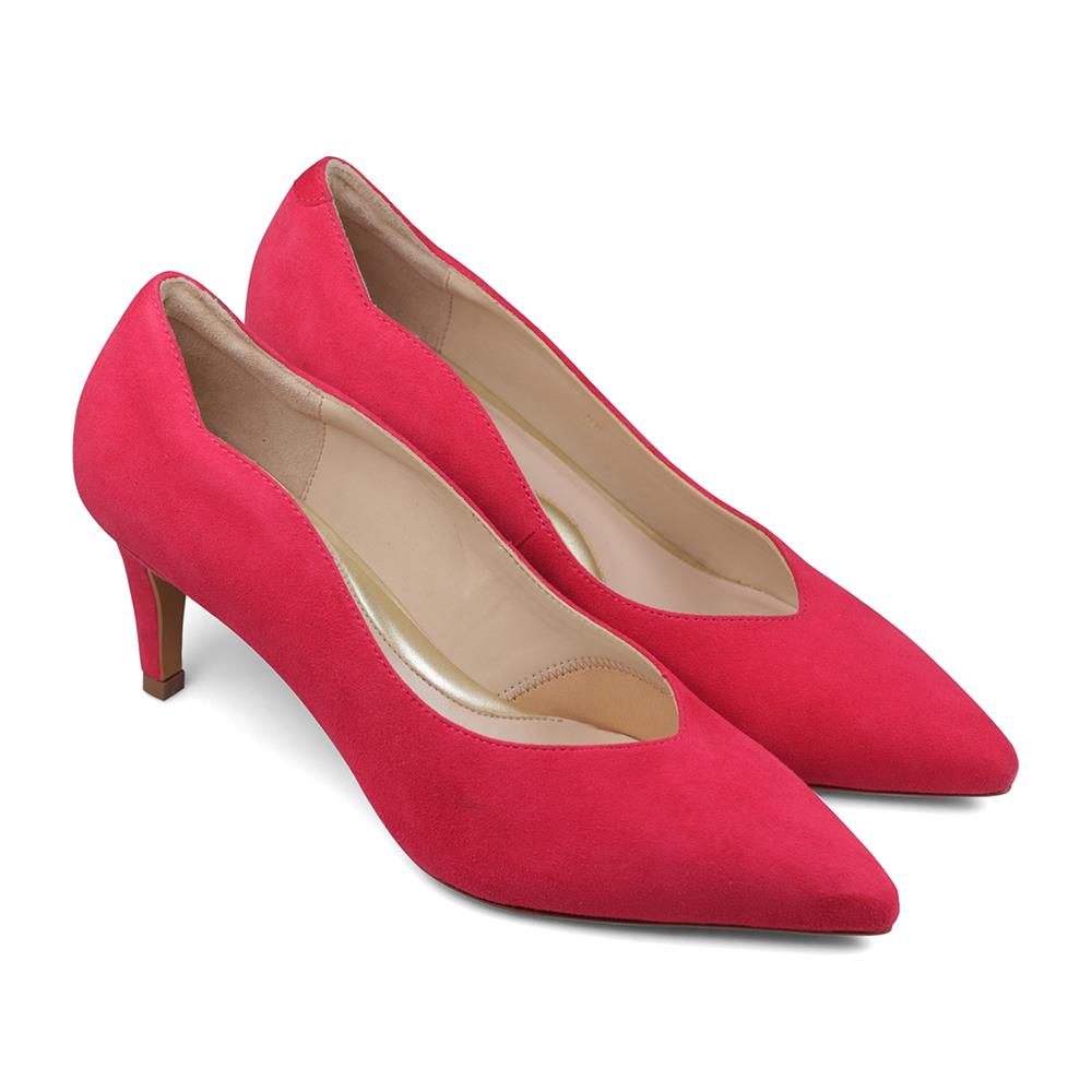 Van Dal 'Stella' Women's Wide Court Shoes - STELLA - BERRY SUEDE / 3501 image 2