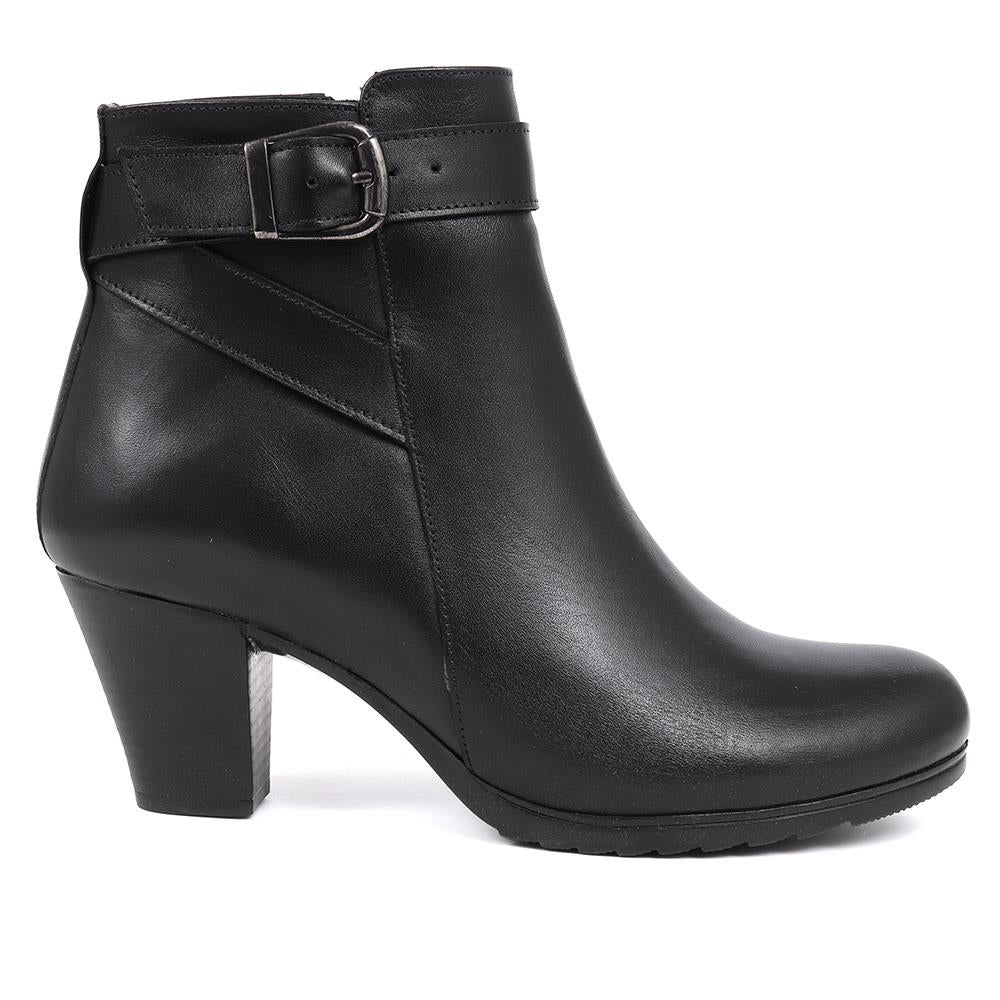 Heeled Leather Ankle Boots  - VED40001 / 326 050 image 1