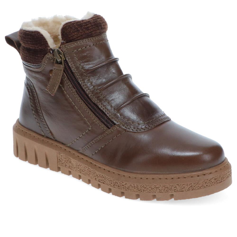 Faux Fur Lined Zip-up Boots  - TEJ40007 / 326 419 image 0