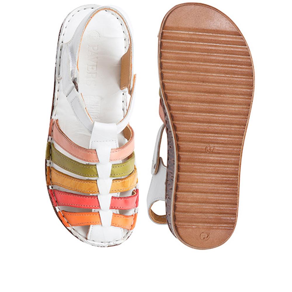 Touch Fasten Leather Sandal - CAY29002 / 315 111 image 4