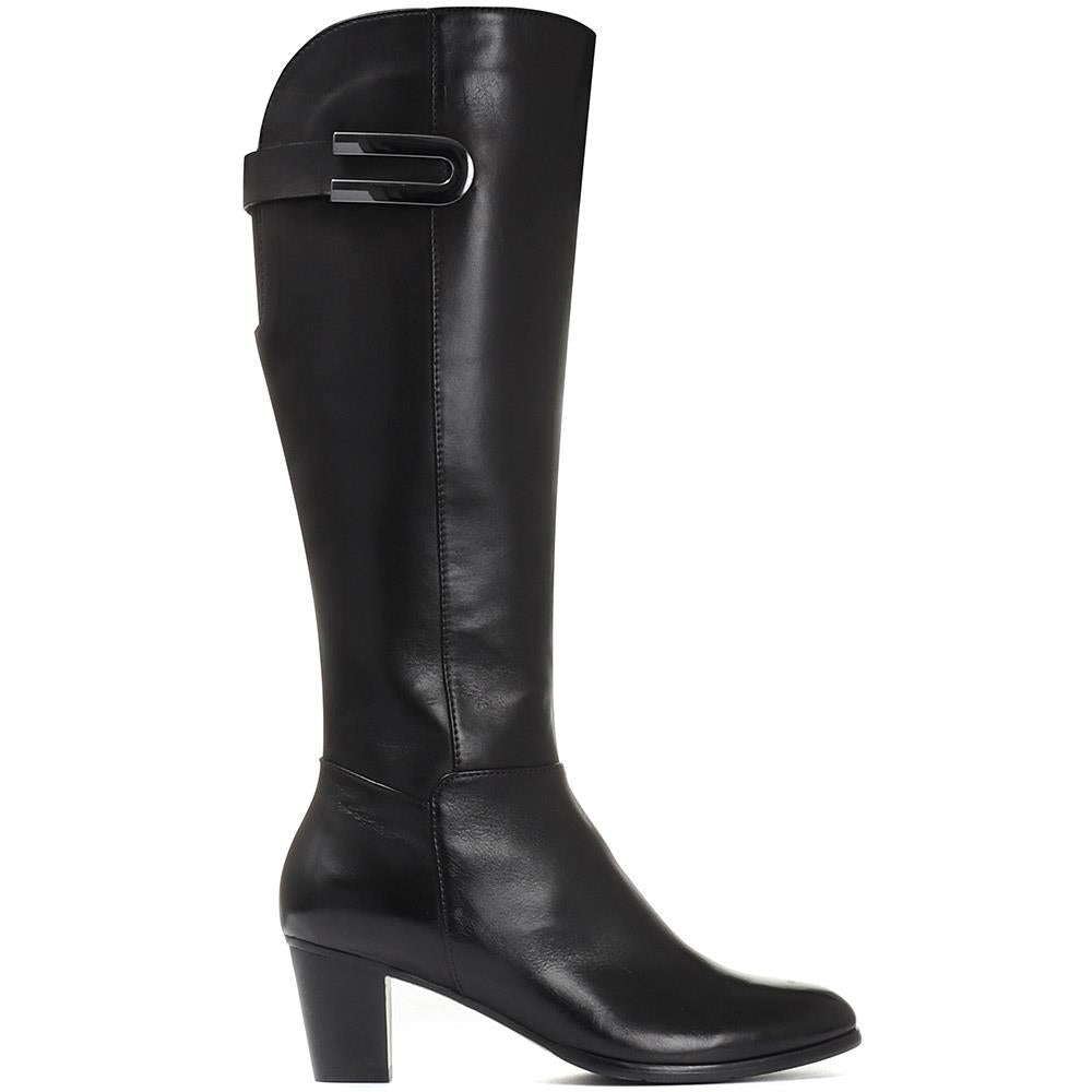 Sonia 05 Heeled Leather Knee High Boots - SINO30515 / 316 244 image 1