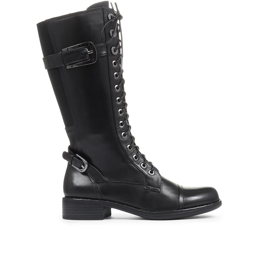 Lace-Up Leather Boots - SINO30518 / 318 121 image 2