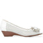 Wide Fit Open Toe Pump with Flower - SAND1900 / 135 753 image 1