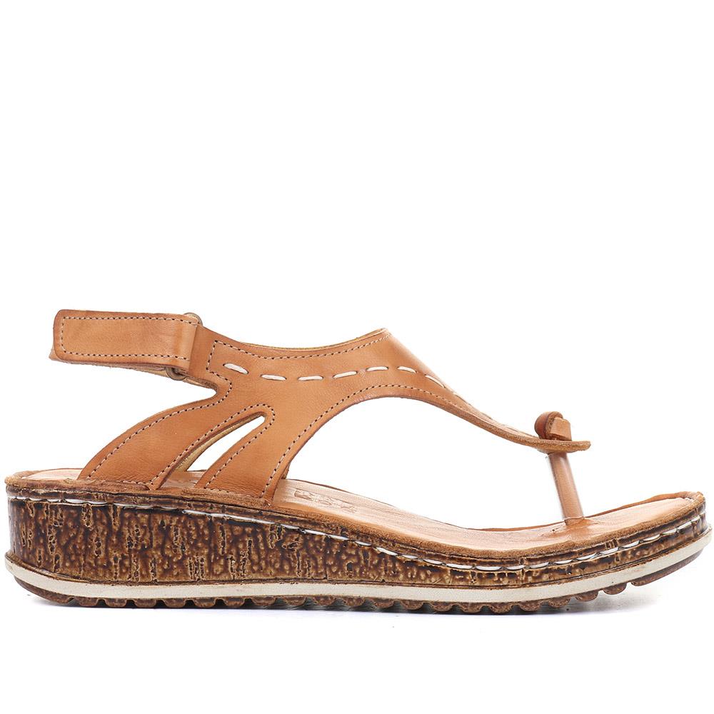 Leather Toe-Post Sling-Back Sandals - CAY33005 / 319 989 image 1