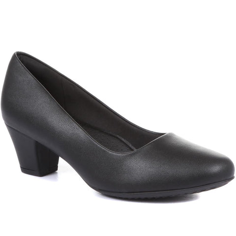 Ladies Low Kitten Heel Court Shoes Womens Smart Office Shoes UK size 3 -12  | eBay