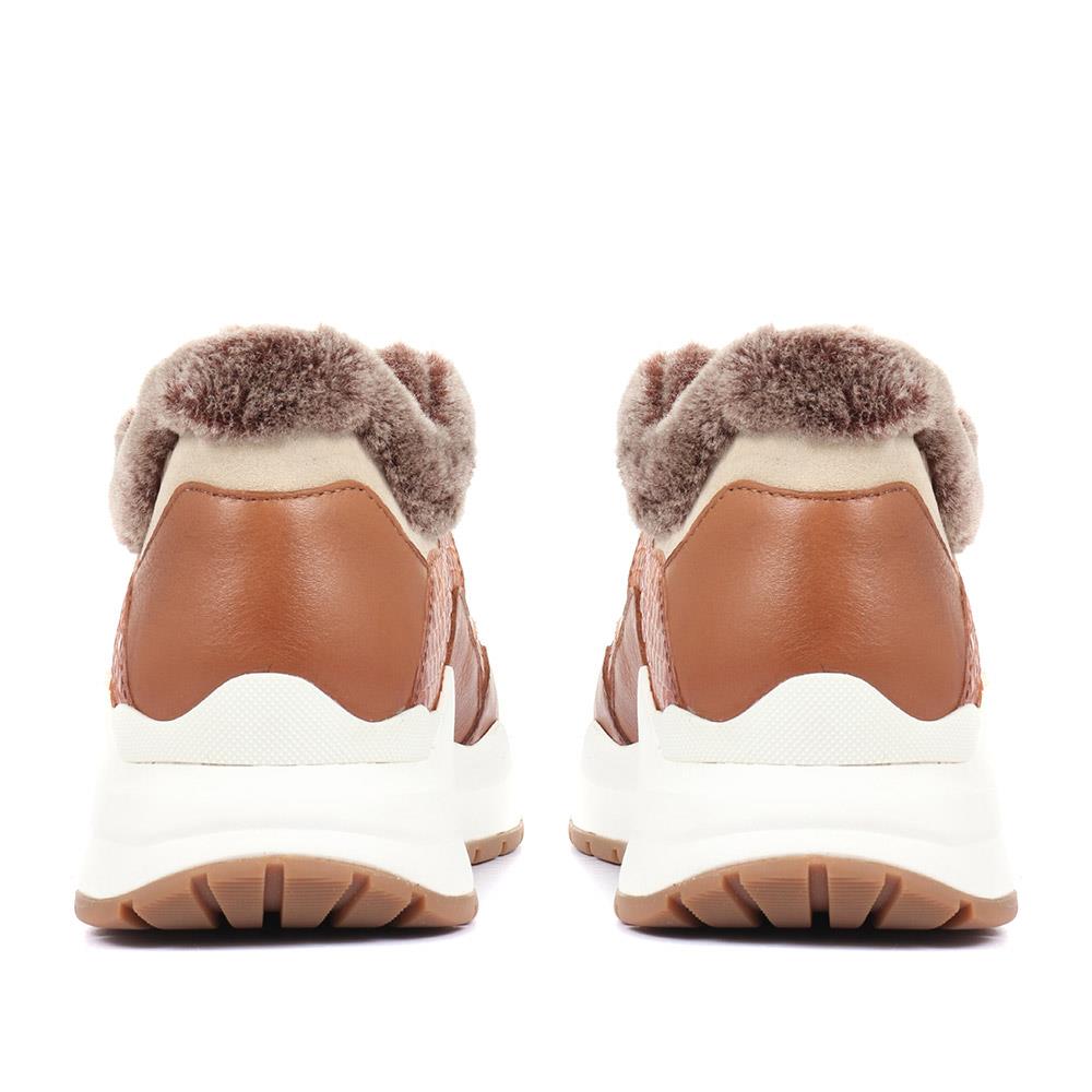 Luana Faux Fur Trim Trainers - SINO34532 / 321 013 image 2