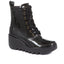 Biaz Leather Wedge Boots - FLYLO34500 / 320 426 image 0
