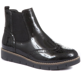 Wide Fit Brogue Chelsea Boots