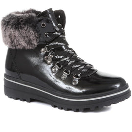 Faux Fur Hiker Boots