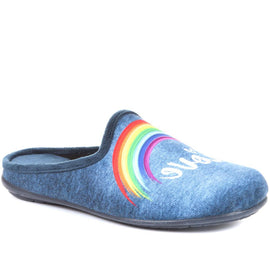 Novelty Rainbow Love Slippers