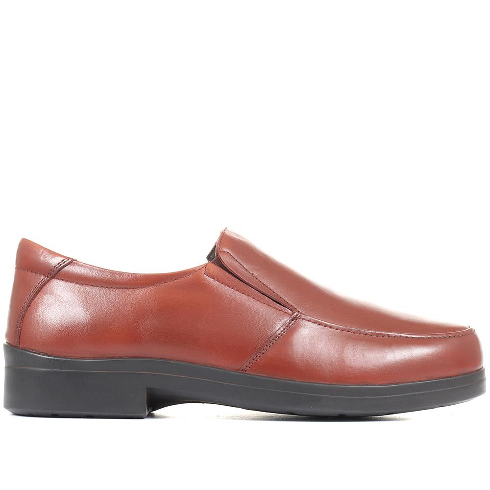Delnero Extra Wide Leather Slip On Shoes - DELNERO / 321 158 image 0