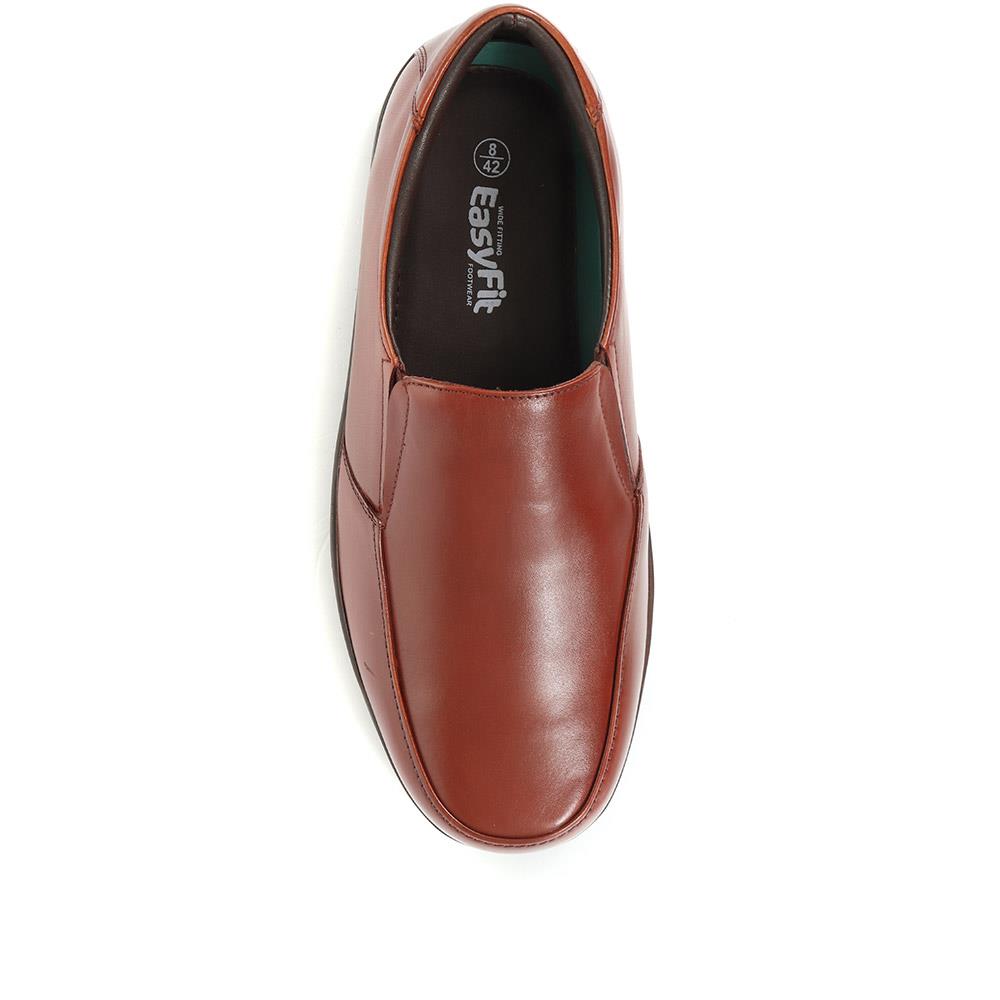 Delnero Extra Wide Leather Slip On Shoes - DELNERO / 321 158 image 2