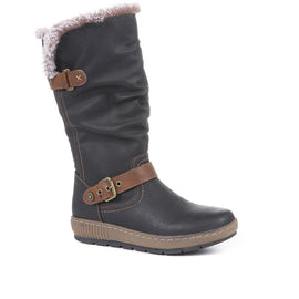 Ruched Calf Boot