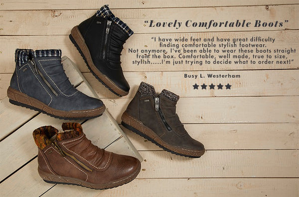 comfortable wide fit boots
