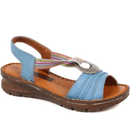 Leather Slip-On Sandals