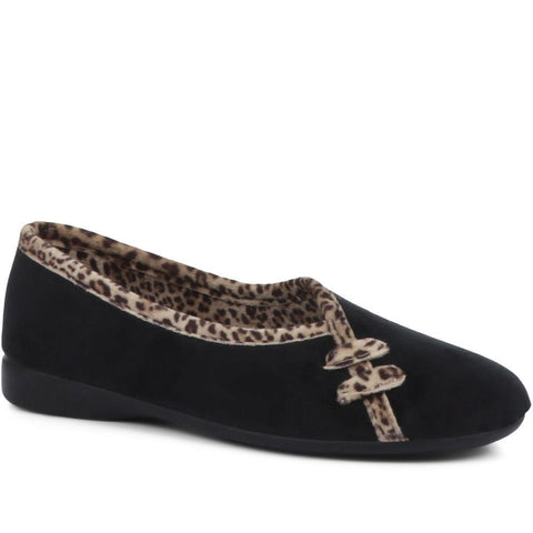 Leopard Print Slippers FEVI32005 by Pavers Pavers Shoes Your