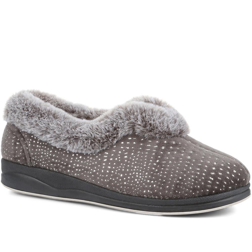 Wide Fit Full Slippers - QING36011 / 322 341 image 0