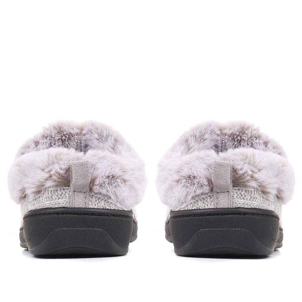 Faux-Fur Wide-Fit Slippers - QING36019 / 322 513 image 2