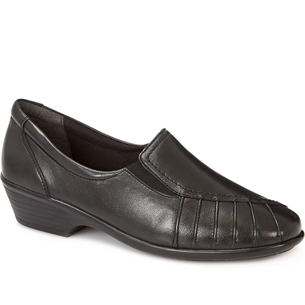 Wide Fit Leather Slip On Shoes - Kemp1800 / 145 950