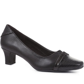 Low Heeled Court Shoes