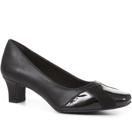 Block Heeled Court Shoes