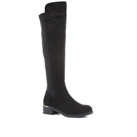 Stretch-Fit Knee High Boots