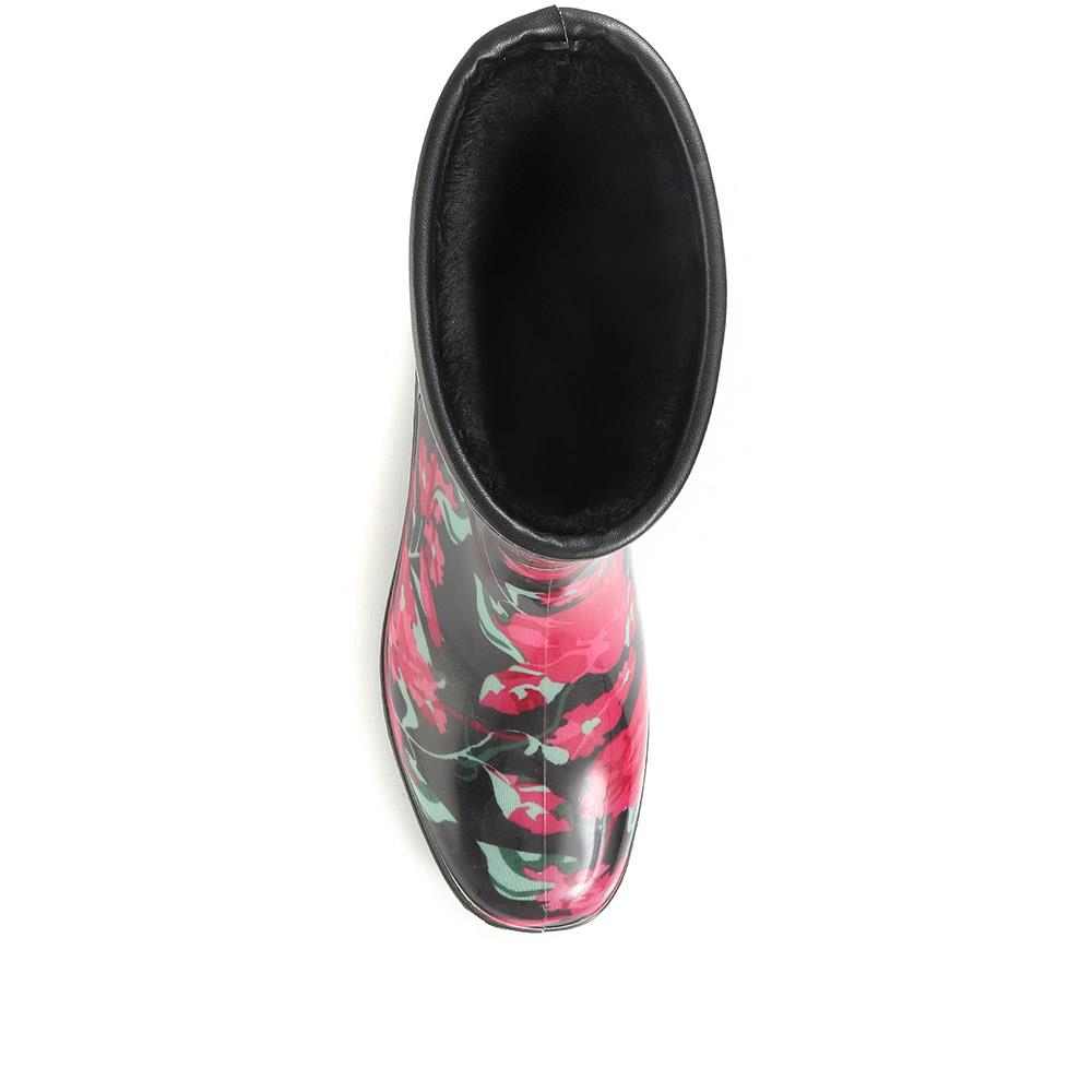 Floral Print Wellie Ankle Boot - FEI30008 / 316 230 image 2