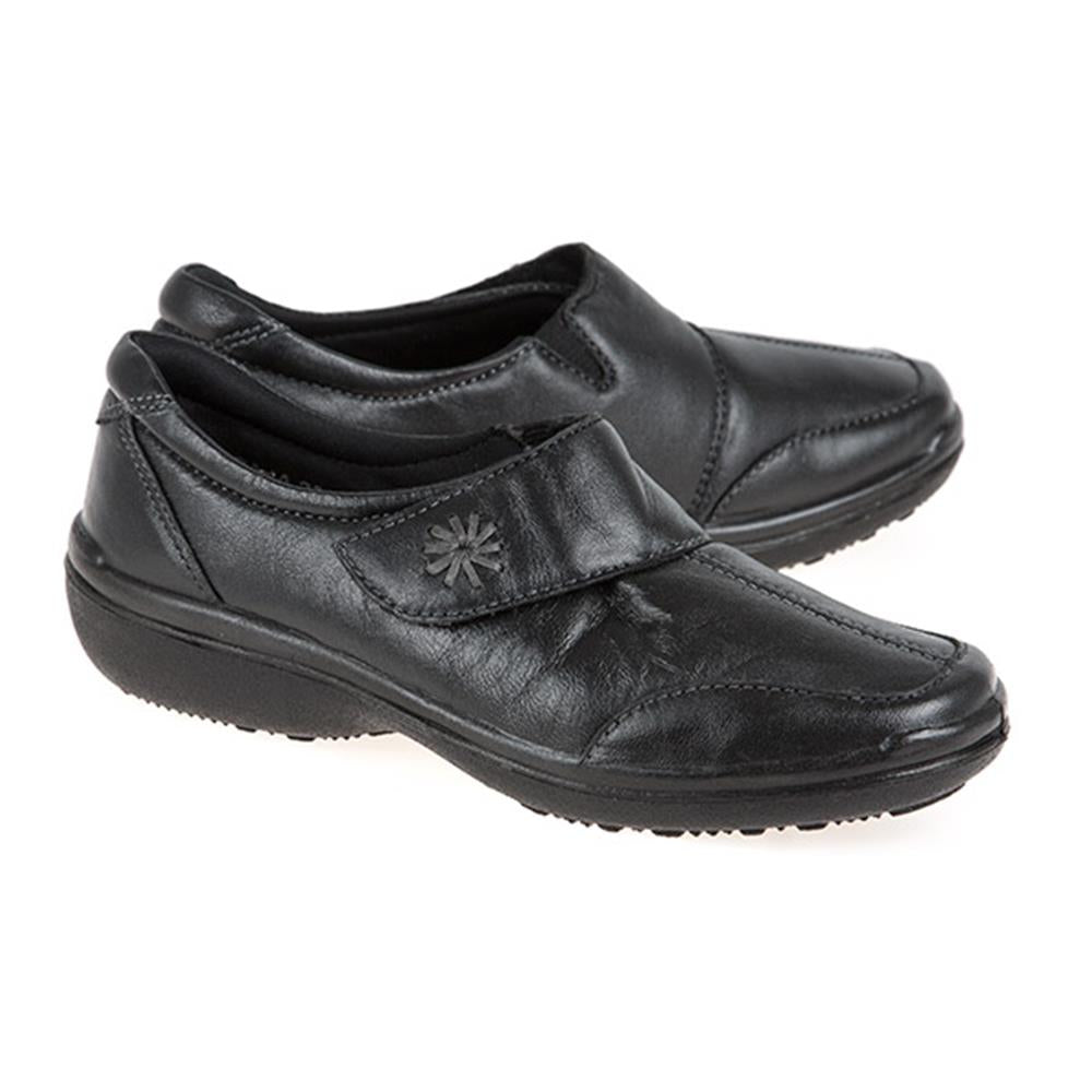 Extra Wide Leather Touch Fasten Shoe (RAJA2305) by Pavers @ Pavers ...