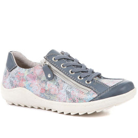 Floral Lace-Up Trainers