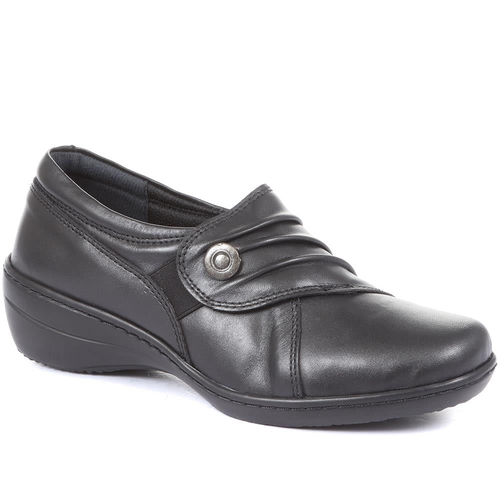 Wide Fit Handmade Slip-On Leather Shoes - HAK30009 / 316 090 image 0