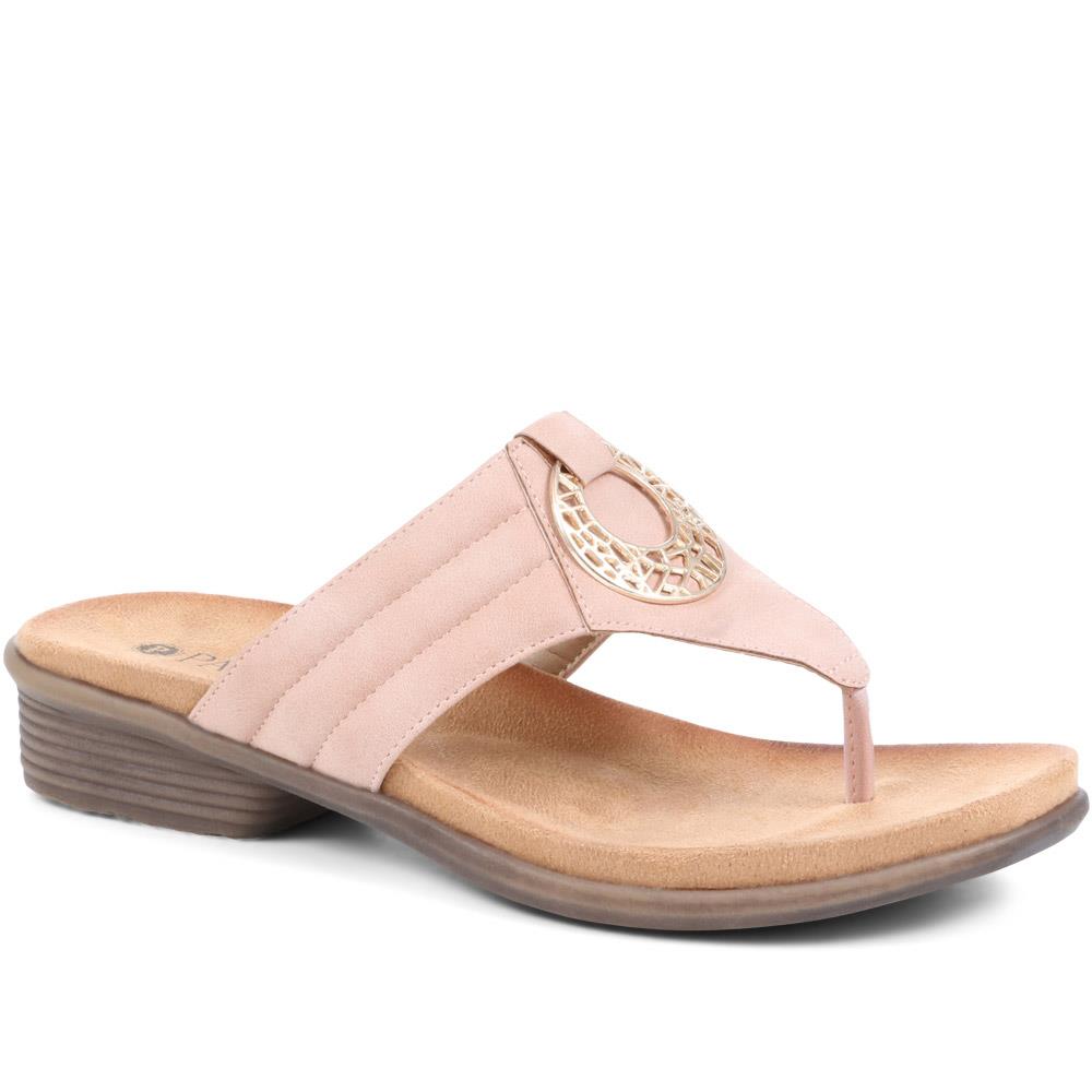 Heeled Toe-Post Sandals - BAIZH37077 / 323 511 image 0