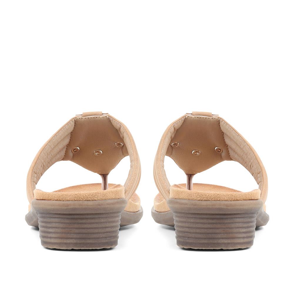 Heeled Toe-Post Sandals - BAIZH37077 / 323 511 image 2