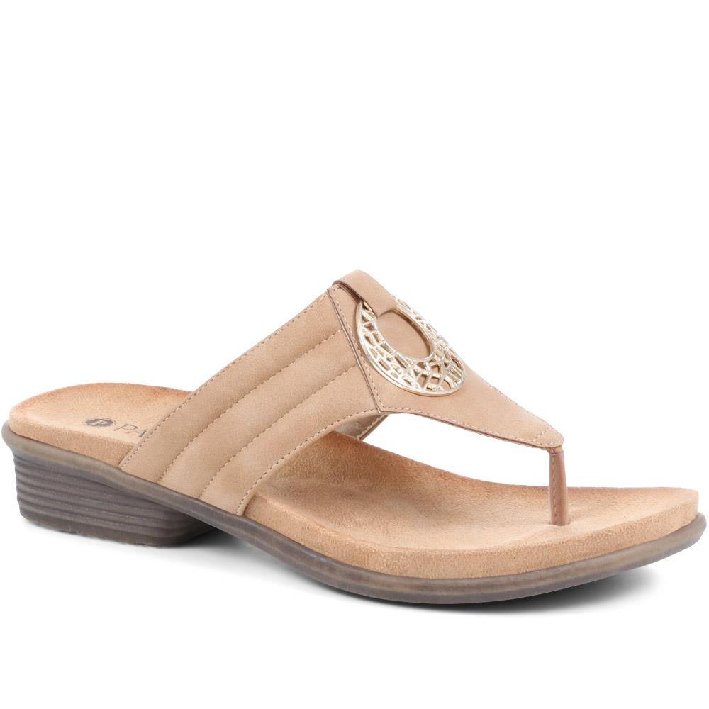 Heeled Toe-Post Sandals - BAIZH37077 / 323 511 image 0