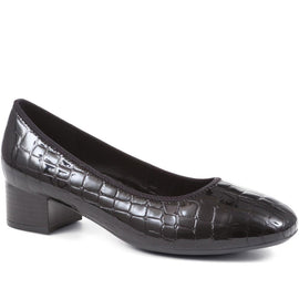 Patent Croc Court Shoes