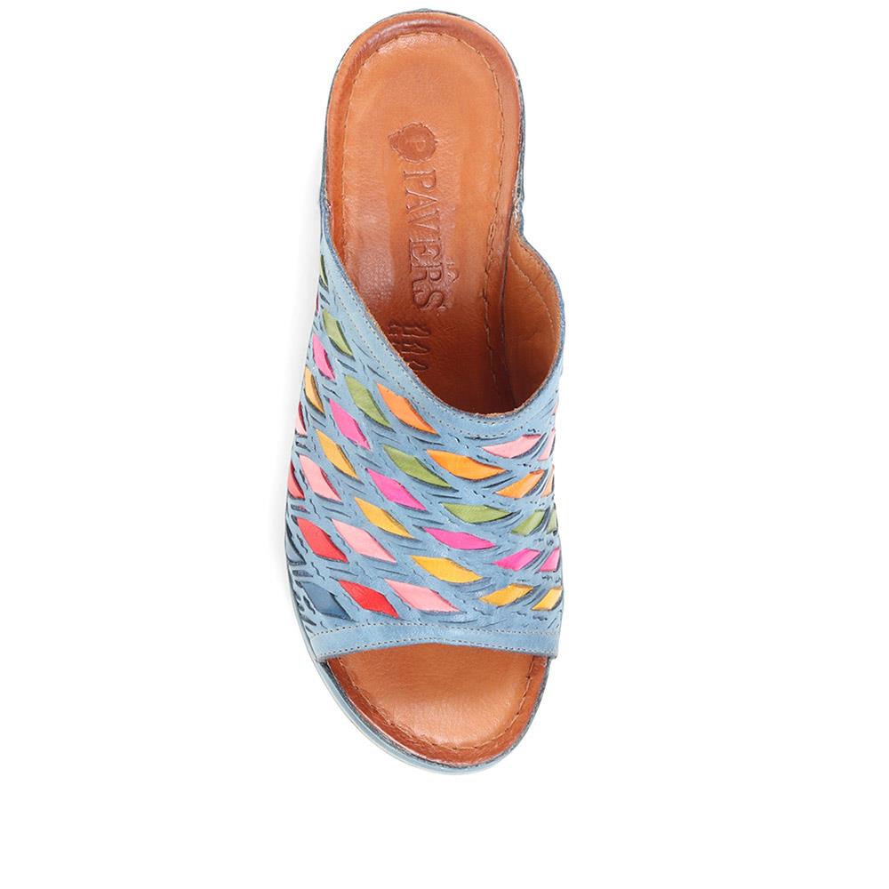 Colourful Leather Wedges - KARY37009 / 323 768 image 3