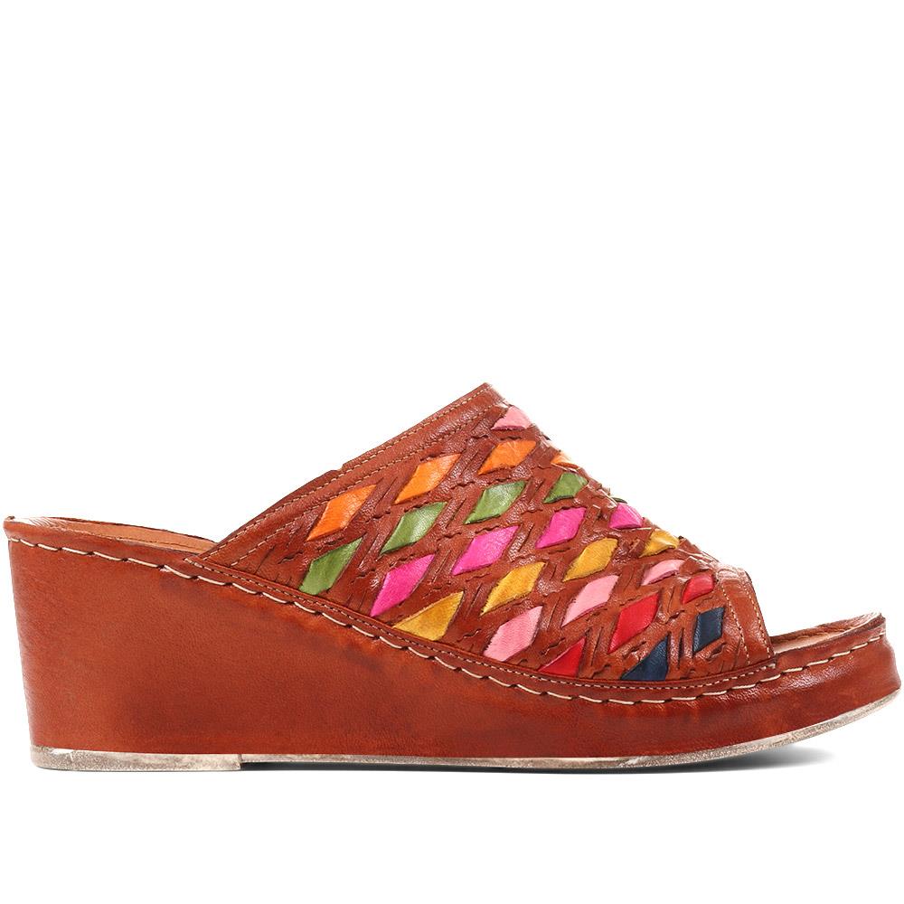 Colourful Leather Wedges - KARY37009 / 323 768 image 1