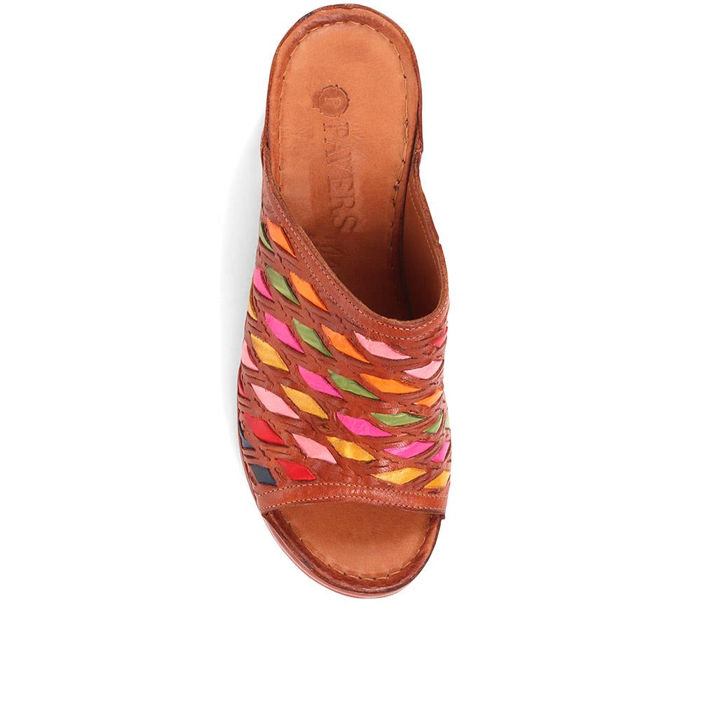 Colourful Leather Wedges - KARY37009 / 323 768 image 3